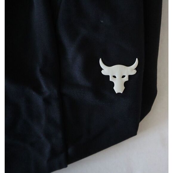 Under Armour 1361060 001 Women's Sz L Black Project Rock Terry Cropped Pants - Picture 6 of 7